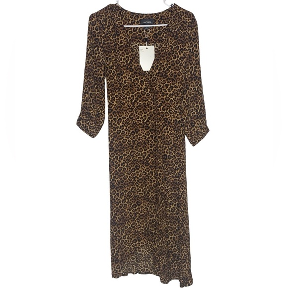 NWT Monki Leopard Print Dress - Picture 2 of 5